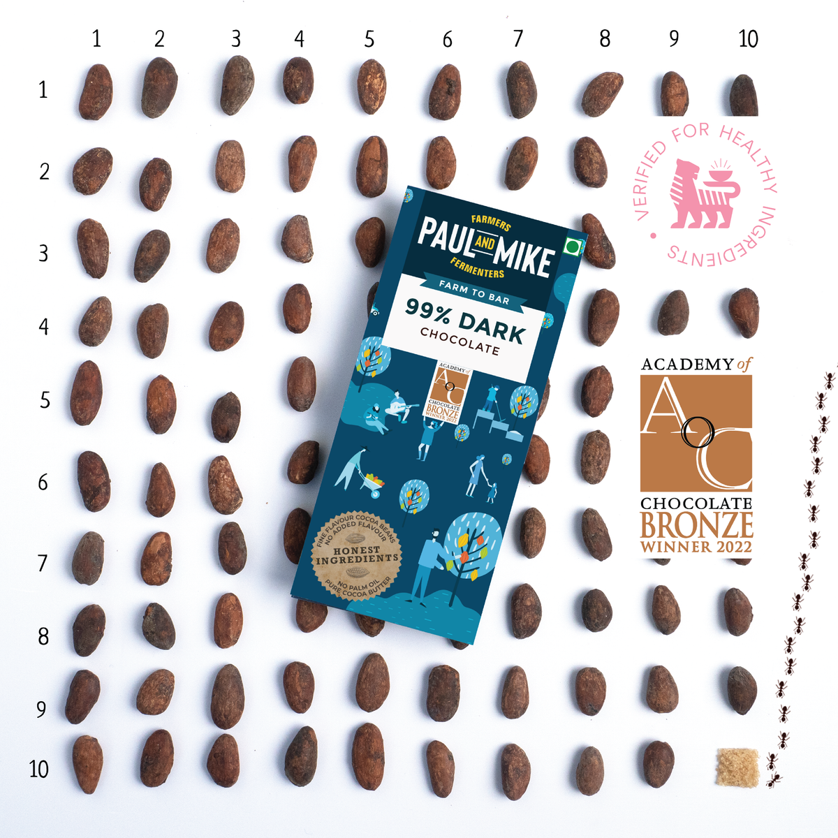 99% Dark Chocolate | Tested for Heavy Metals | Vegan Friendly