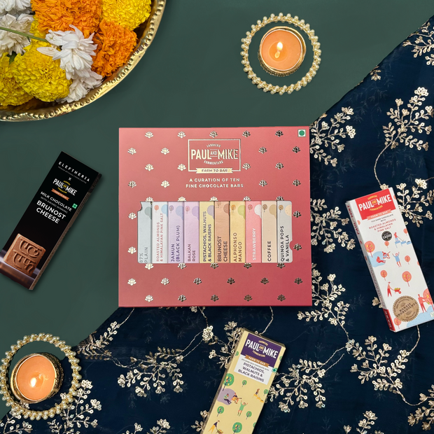 Diwali Chocolate Gift Box - Pack Of Ten 27g Bars