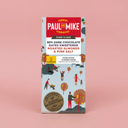 80% Dark Almonds & Pink Salt Chocolate Dates Sweetened