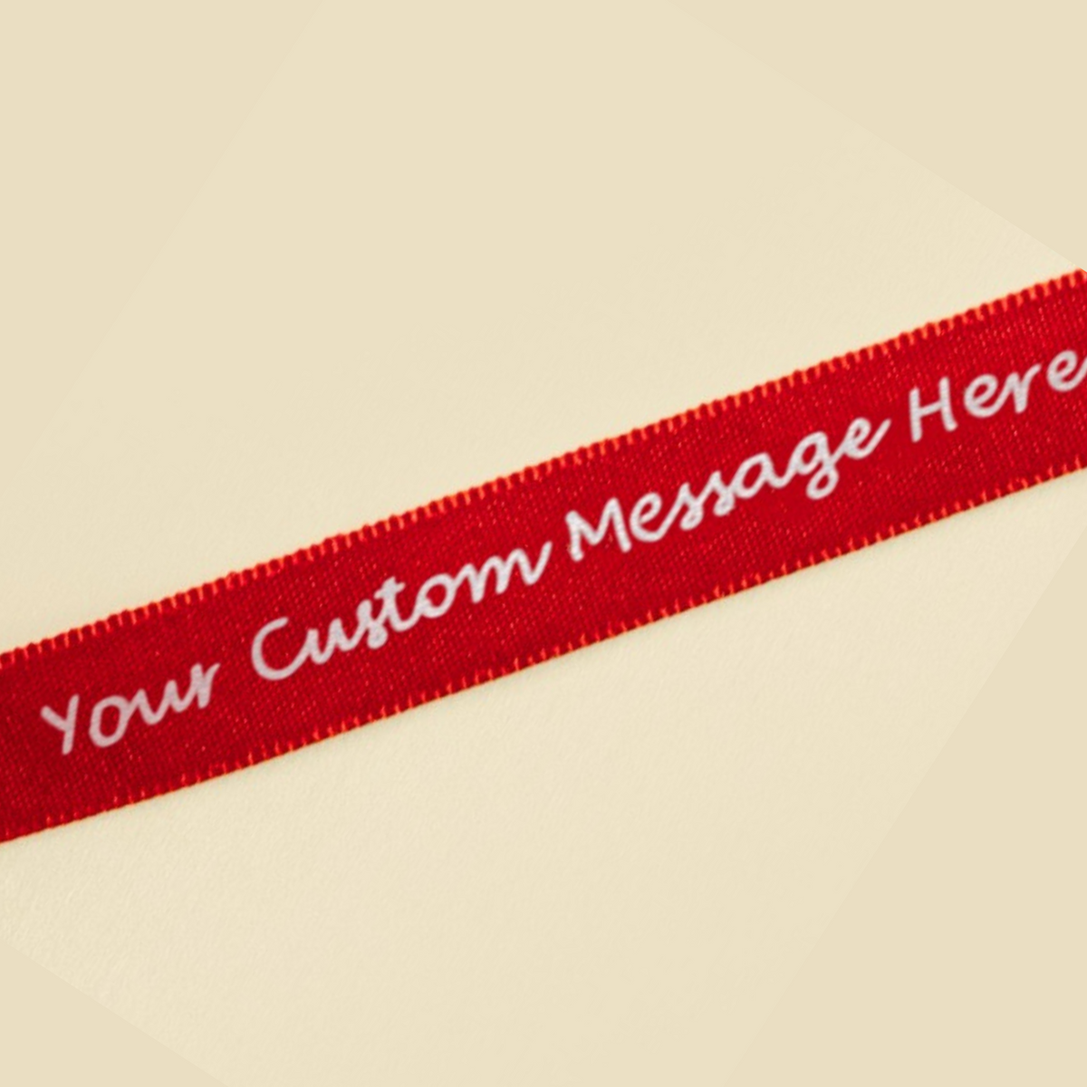 Custom Red Ribbon – Paul And Mike