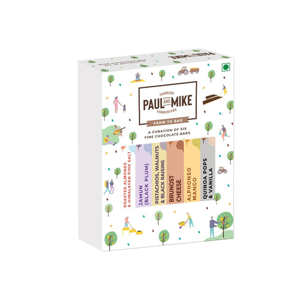 Chocolate Gift Box - Pack Of Six 27g Bars