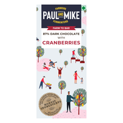 87% Dark Cranberries Chocolate | Vegan Friendly