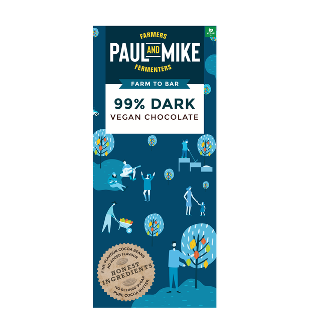 99% Dark Chocolate | Vegan Friendly
