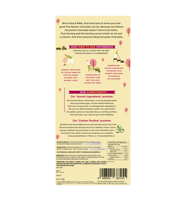 41% Fine Milk Indian Style Thandai Chocolate